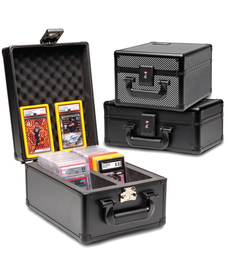 Panopply SLAB ARMOR 2 Row Graded Card Storage Box PSA Card Slab Case For Graded cards Holds 80+ Slabs 2 Row Graded Card Case for PSA Slab Box Graded 2 Row Card Storage Box Sports Baseball Card (Black, 2 Row) - Image 1