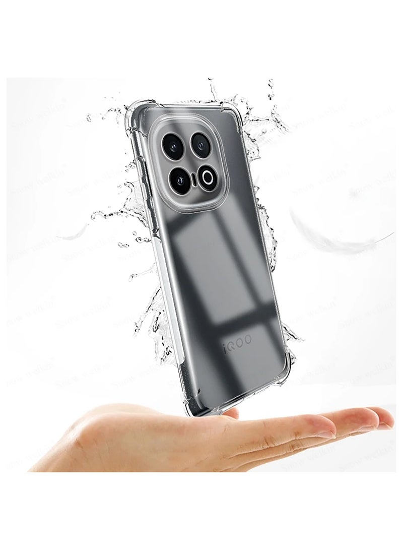 general For Vivo iQOO 13 Case, Shockproof Slim Ultra-Thin Flexible TPU Soft Silicone Airbag Anti-Drop Case Cover - Image 3