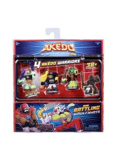 AKEDO Ultimate Arcade Warriors Warrior Collector 4 Pack 3 Mini Battling Action Figures: Strikeout Miss Slither & Deadbreath And One Hidden Mini Battling Action Figure!  - Image 3
