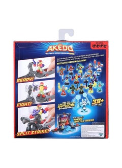AKEDO Ultimate Arcade Warriors Warrior Collector 4 Pack 3 Mini Battling Action Figures: Strikeout Miss Slither & Deadbreath And One Hidden Mini Battling Action Figure!  - Image 5