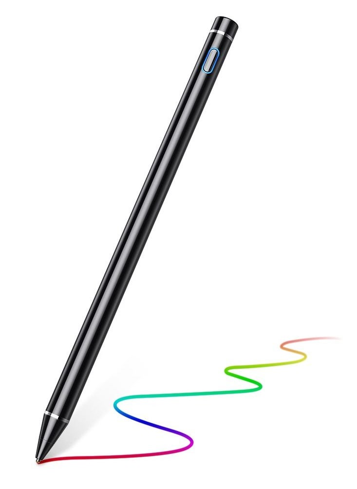ESR ESR Active Stylus Pen for Touch Screens, Rechargeable 1.5mm Fine Point Smart Pencil [Compatible for iPhone iPad Samsung Phone &Tablets (iOS/Android)] Black  - Image 3