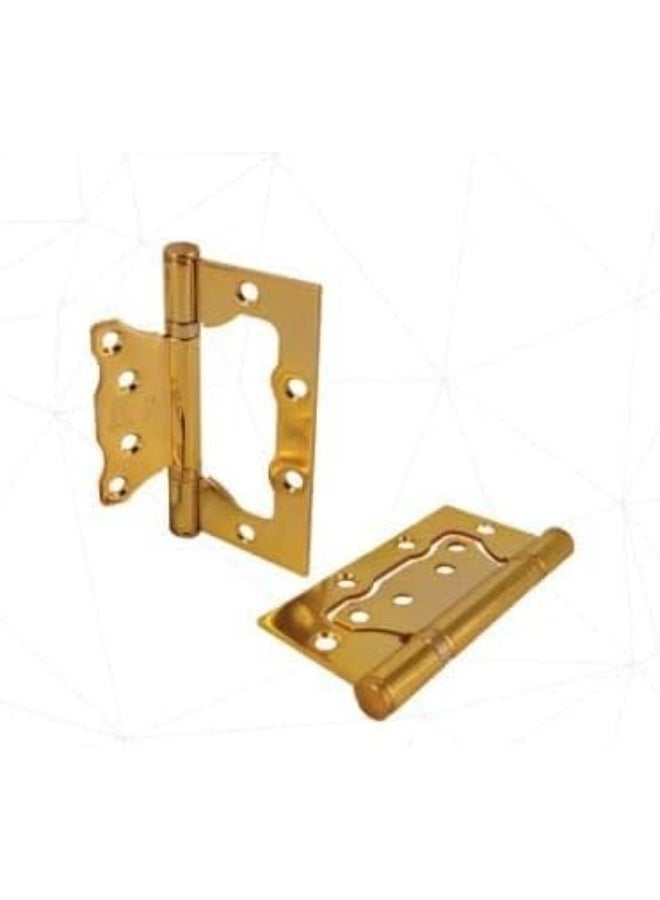 مفصلة باب فراشة بلون ذهبي عبوة من 2 مفصلة 5 بوصة