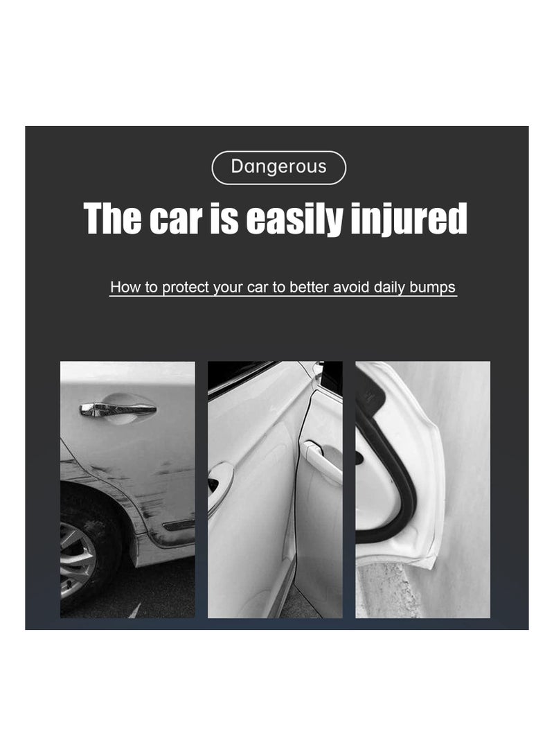 4-Pack Self-Adhesive Anti-Collision Bumper Guard Trim Stickers for Car Door Edge Protection, Scratch-Resistant Side Edge Protector Strips for Vehicle Safety. - Image 2