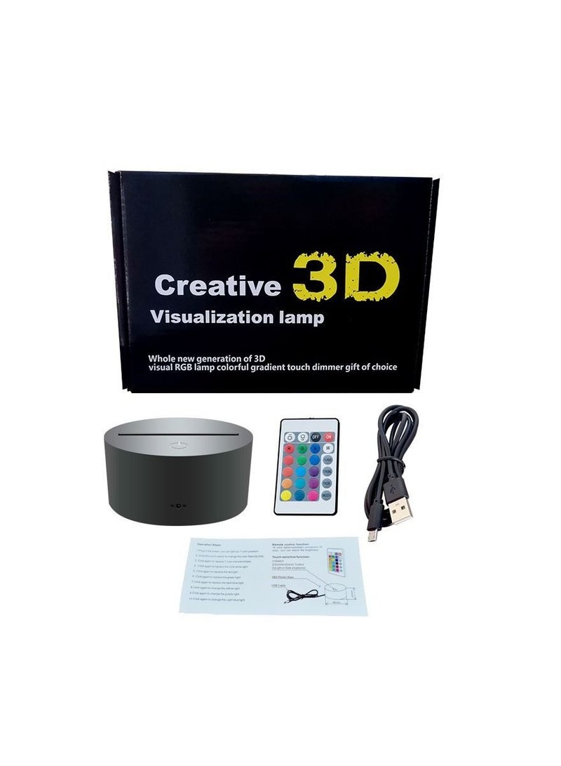 BP Naruto Kakashi Minato Uchiha Sasuke Night Light 7 Color Changing Led Kids Bedside Fixtures 3D Visual Anime USB Desk Touch Base with IR Remote Control Lamp Boys Fans Man Child Xmas Toys Gifts - Image 2
