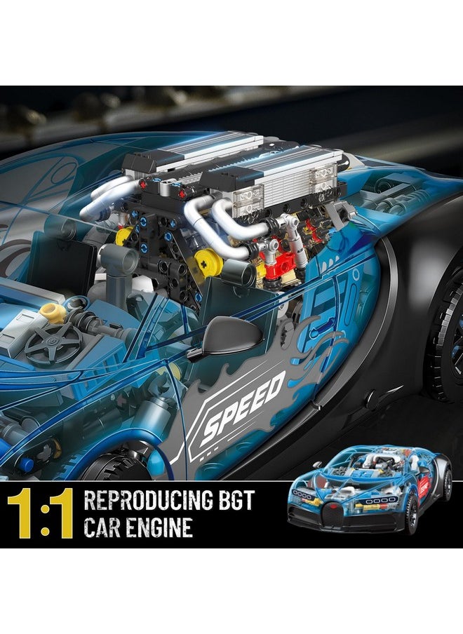 mould king 10131 W16 Engine Building Blocks Sets, V8 Engine Model Kit That Run, Build Your Own Stem Model Engine, 16-Cylinder Car Engine Building Engineering Toys For Kids/Adults Collections(952+Pcs)  - Image 3