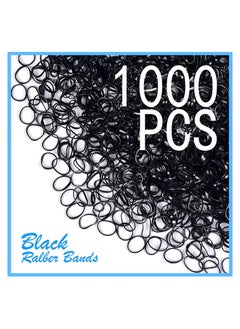 SHOWAY Pack Of 2000 Mini Rubber Bands Soft Hair Braiding Bands For Ldren Hair Small Dreadlocks Wedding Hairstyle And More (Black)  - Image 2