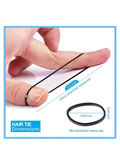 SHOWAY Pack Of 2000 Mini Rubber Bands Soft Hair Braiding Bands For Ldren Hair Small Dreadlocks Wedding Hairstyle And More (Black)  - Image 3