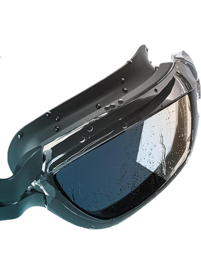 WATER CUBE Shuili Fang Swimming Goggles, Unisex, For Nearsightedness, Waterproof, Anti-Fog, High-Definition, Professional Electroplated Swimming Glasses, Competitive Swim Goggles, Black, 200° - Image 3