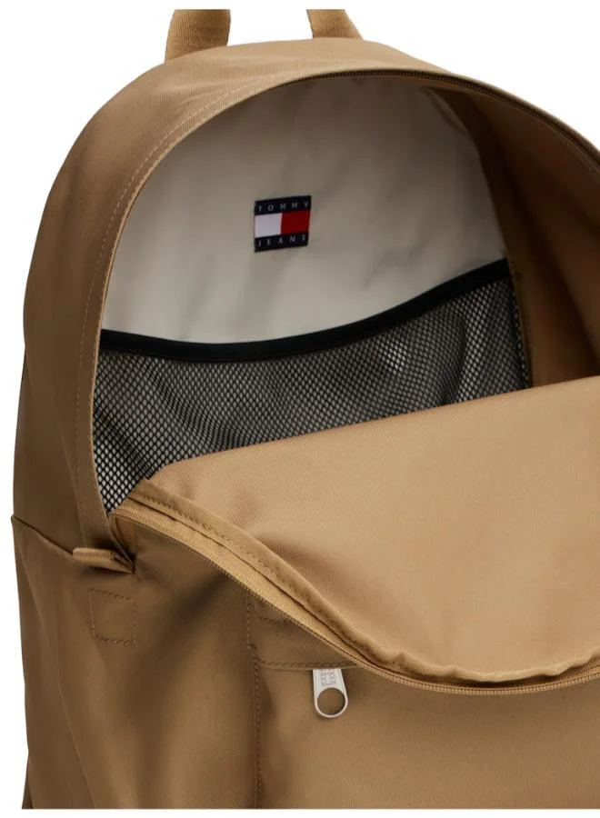 TOMMY JEANS Dark Dune Essential Logo Dome Backpack for Men | Best Price UAE