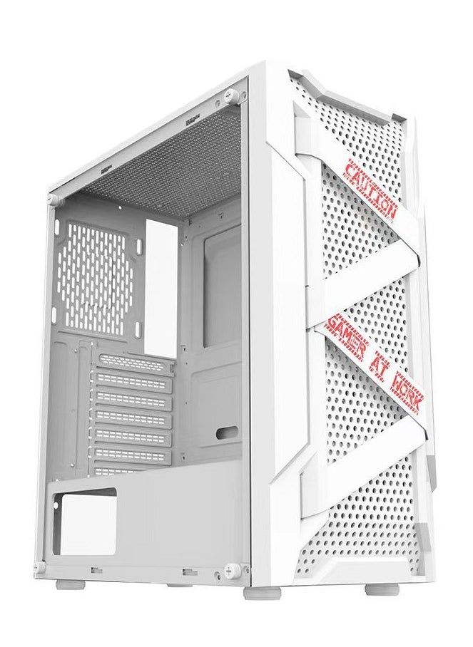 Generic - PC Case, ATX Micro-ATX Mini-ITX Compatible, Middle Tower, Homebrew Gaming, USB3.0 (Case Fan Not Included, White) - Image 1