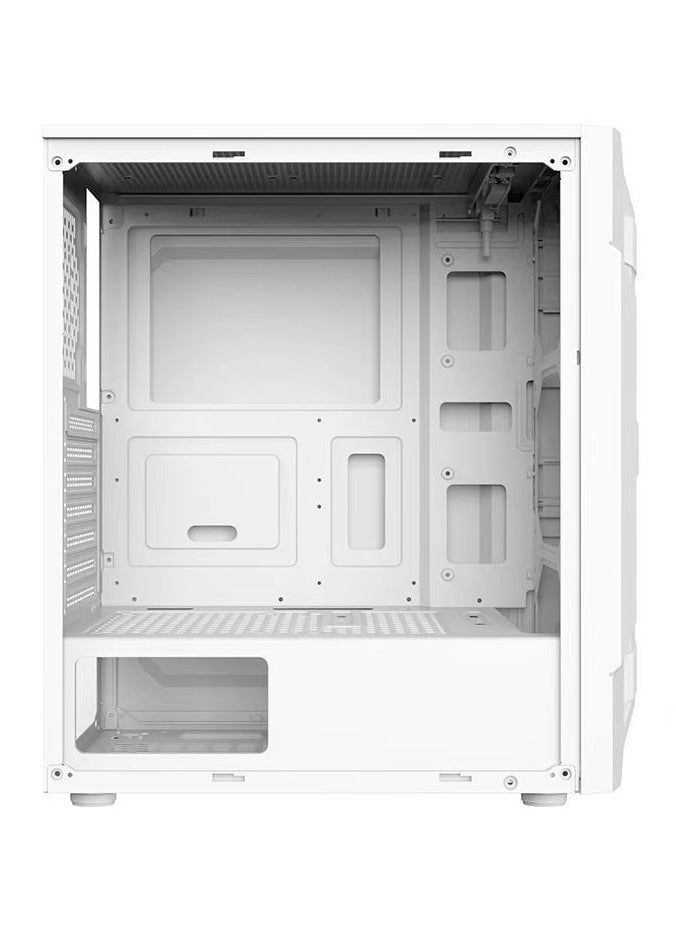 Generic - PC Case, ATX Micro-ATX Mini-ITX Compatible, Middle Tower, Homebrew Gaming, USB3.0 (Case Fan Not Included, White) - Image 1
