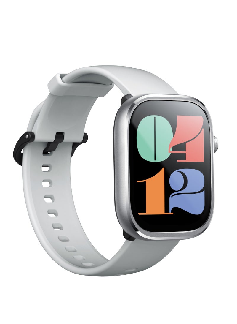 Mibro Smartwatch C4 2.01” TFT 2ATM Water Resistances 35 Languages GPS Satellite Positioning,100 Modes 10 Days Battery Life Silvery - Image 1