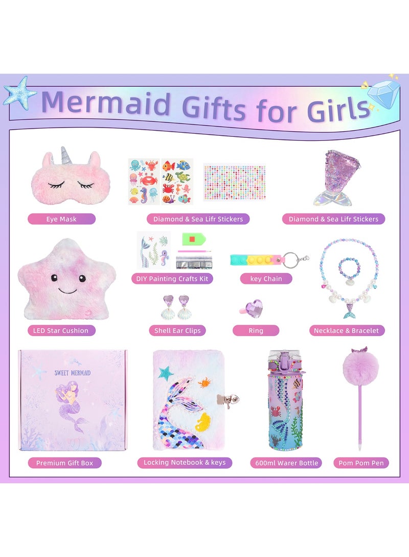 MissTiara Mermaid Girls Gift Set - Birthday Gifts, Ramadan Gift Boxes, Back to School Gifts, Graduation Gifts and Toy Gift Sets for Girls Ages 4 to 18 - Image 2