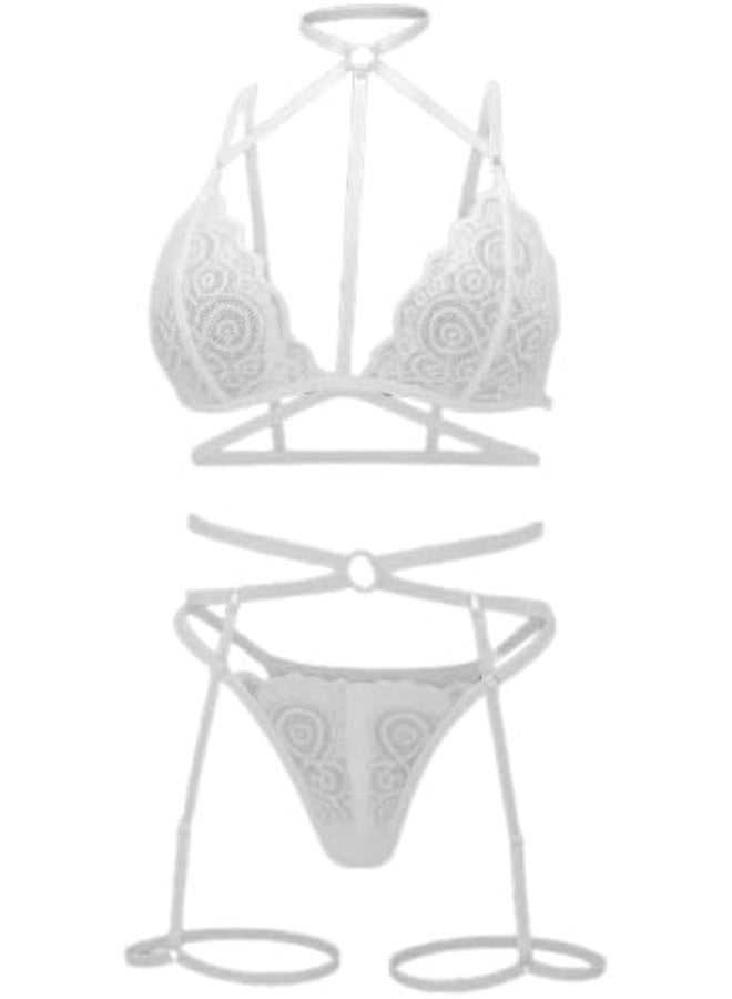 Hanady HN 1080 Women's Sexy Lingerie Luxury Lace Babydoll Short Transparent Multicolor Feminine Design One Size Fits Up to 80kg - Image 1