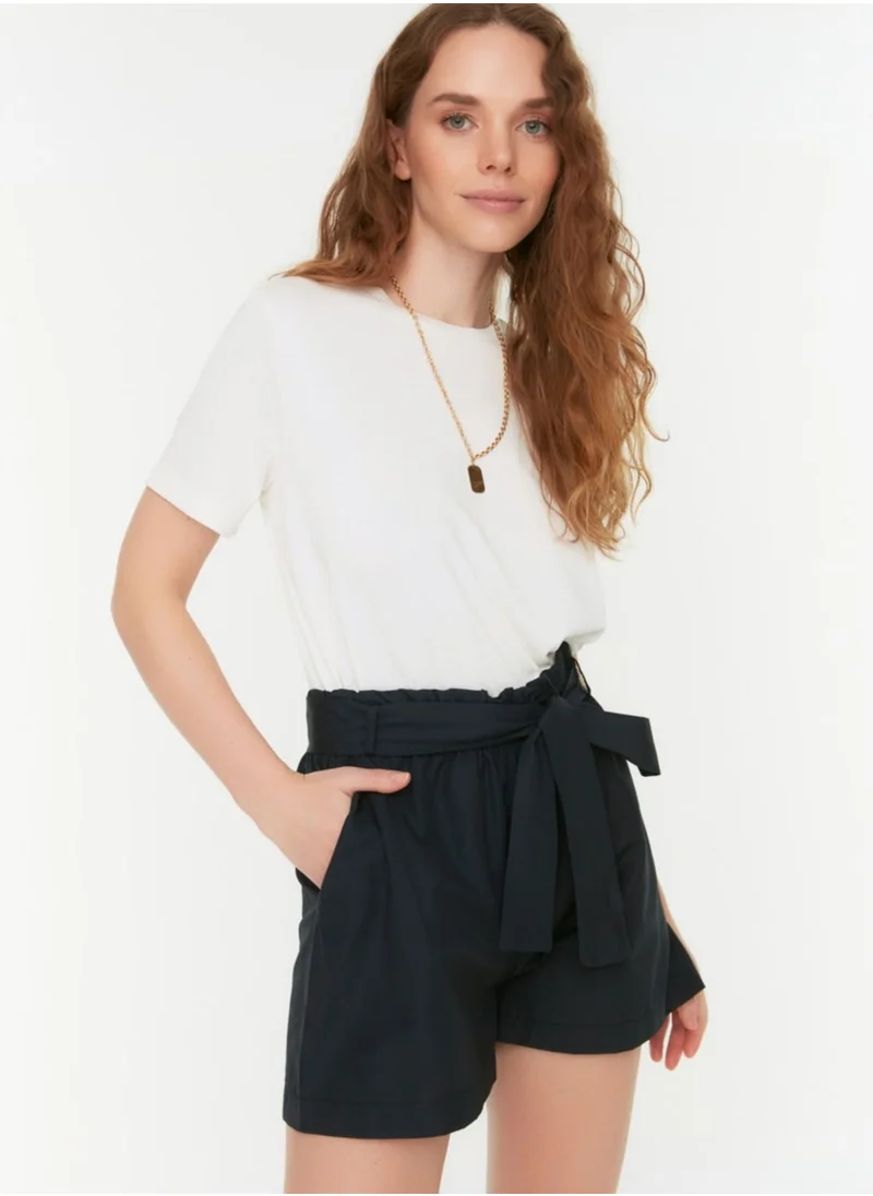 trendyol Tie Detail Mini Shorts