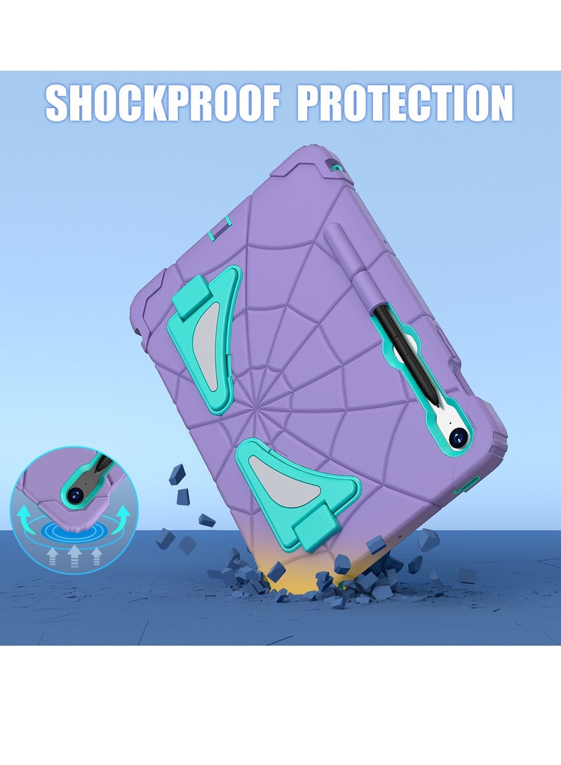 Case for Samsung Galaxy Tab S7/S8/S9(11-inch)/S9 FE(10.9-Inch) /S10 FE(11-Inch) Shockproof Protective Cover with Pencil Holder Shoulder Strap Kickstand for Kids Children - Image 2