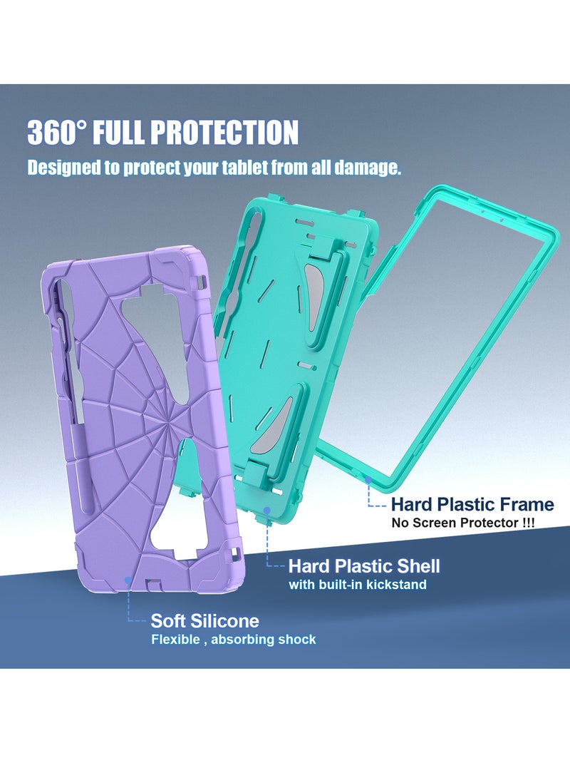 Case for Samsung Galaxy Tab S7/S8/S9(11-inch)/S9 FE(10.9-Inch) /S10 FE(11-Inch) Shockproof Protective Cover with Pencil Holder Shoulder Strap Kickstand for Kids Children - Image 4