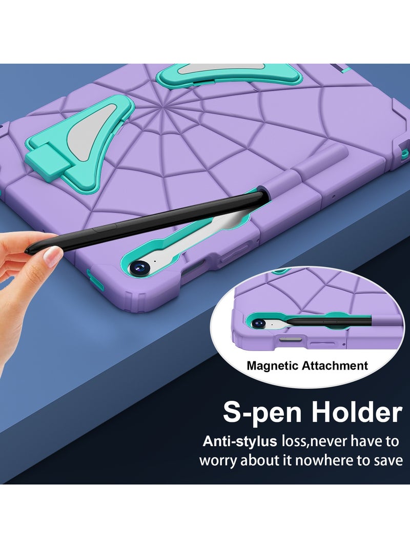 Case for Samsung Galaxy Tab S7/S8/S9(11-inch)/S9 FE(10.9-Inch) /S10 FE(11-Inch) Shockproof Protective Cover with Pencil Holder Shoulder Strap Kickstand for Kids Children - Image 5