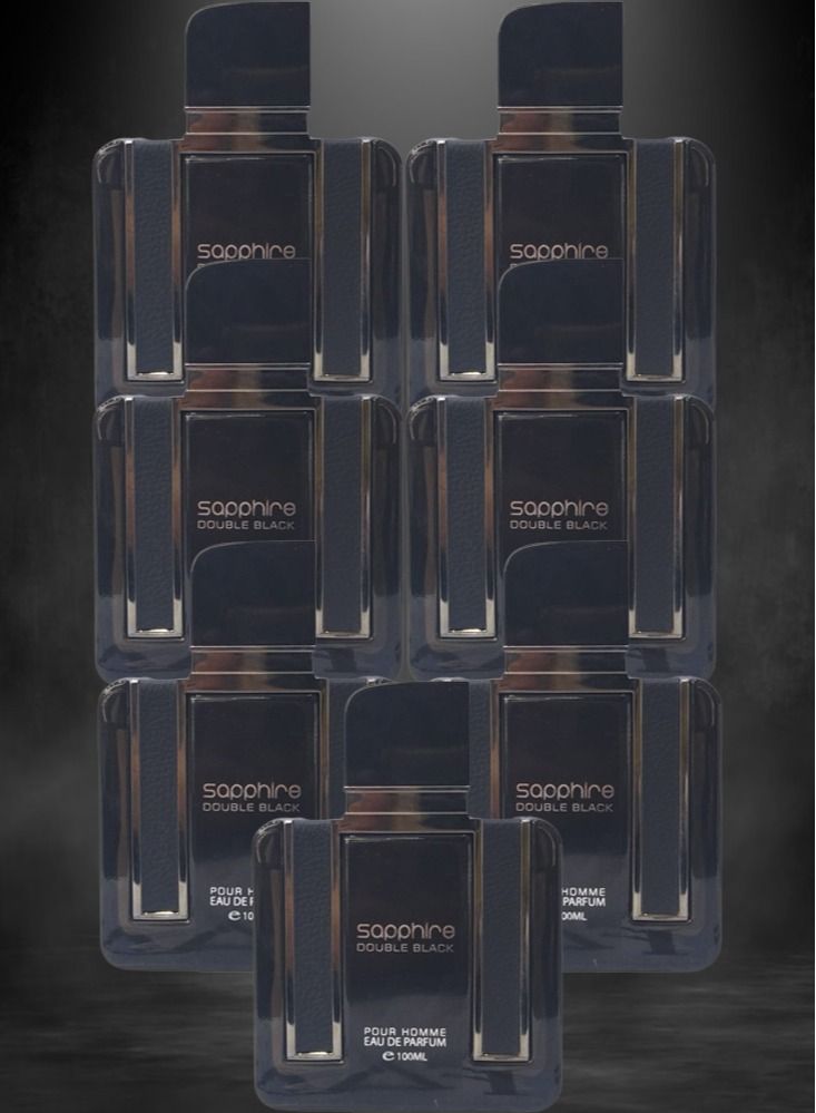 Sapphire 7 Pieces Sapphire Double Black EDP 100ML - Image 1