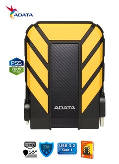 أداتا HD710 Pro محرك أقراص ثابتة خارجي متين سعة 2 تيرابايت | محرك أقراص ثابت سريع البيانات مضاد للصدمات | متوافق مع PS5 XBOX | مقاوم للصدمات ومقاوم للماء | أصفر  - Image 3