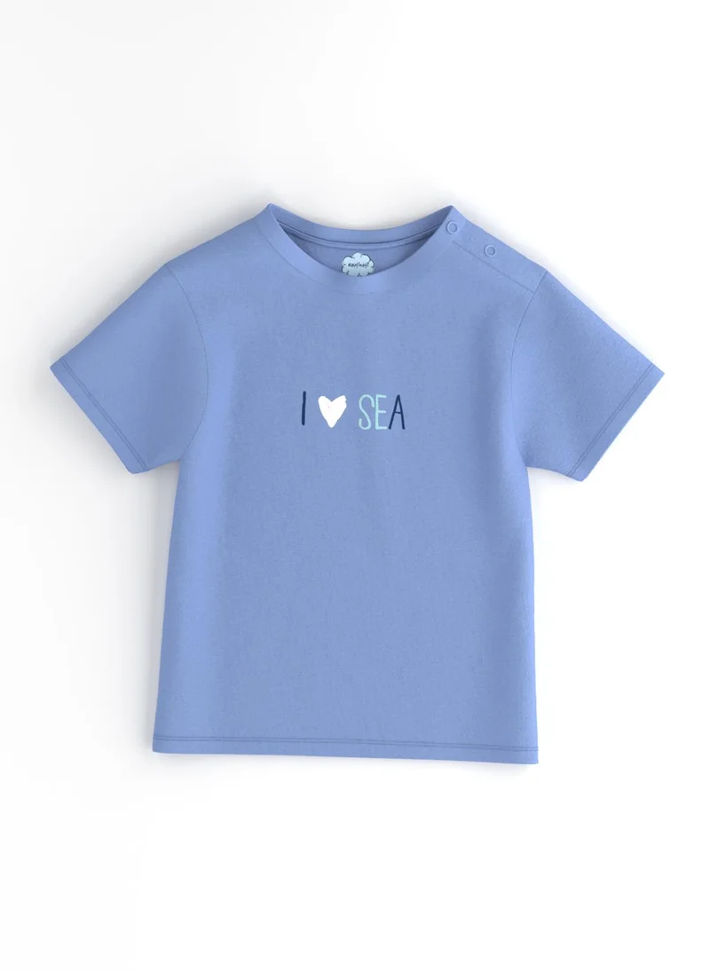 Nautinati  Nautinati Boys' Pack of 2 Cotton Beach Graphic Printed T-shirts for Men | Best Price UAE