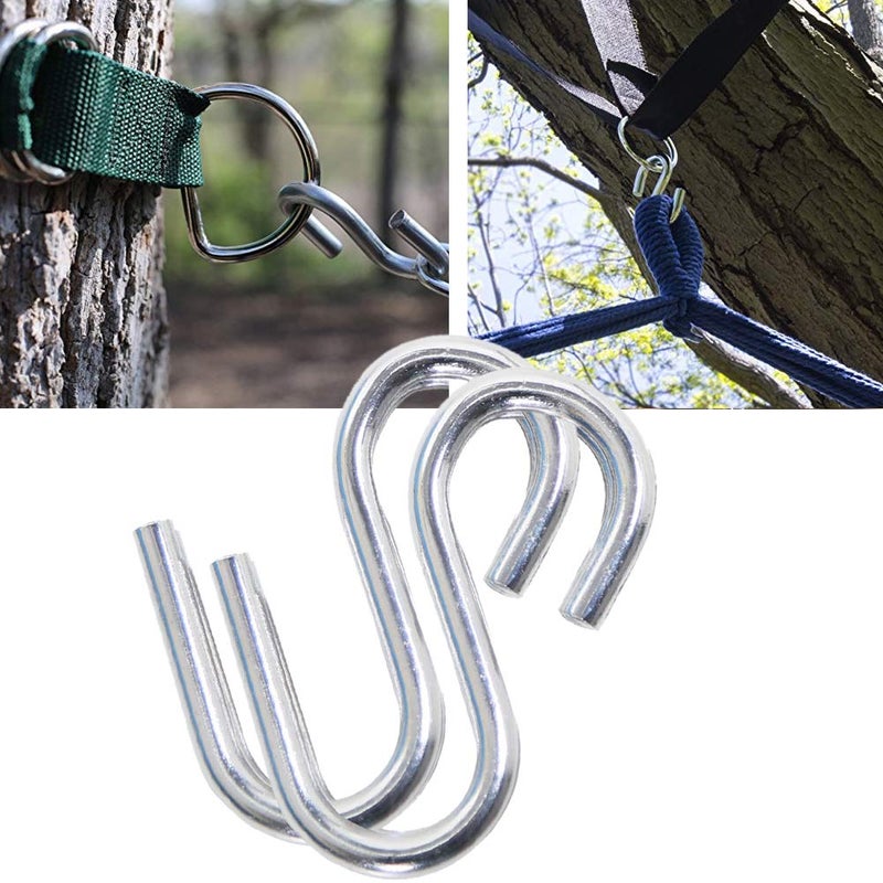 BNYTXV 2pcs Stainless Steel S Shape Hammock Hook for Hanging Art and Decorations - Image 1