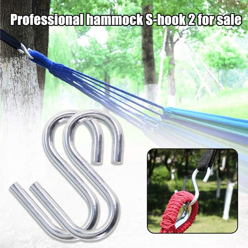 BNYTXV 2pcs Stainless Steel S Shape Hammock Hook for Hanging Art and Decorations - Image 2