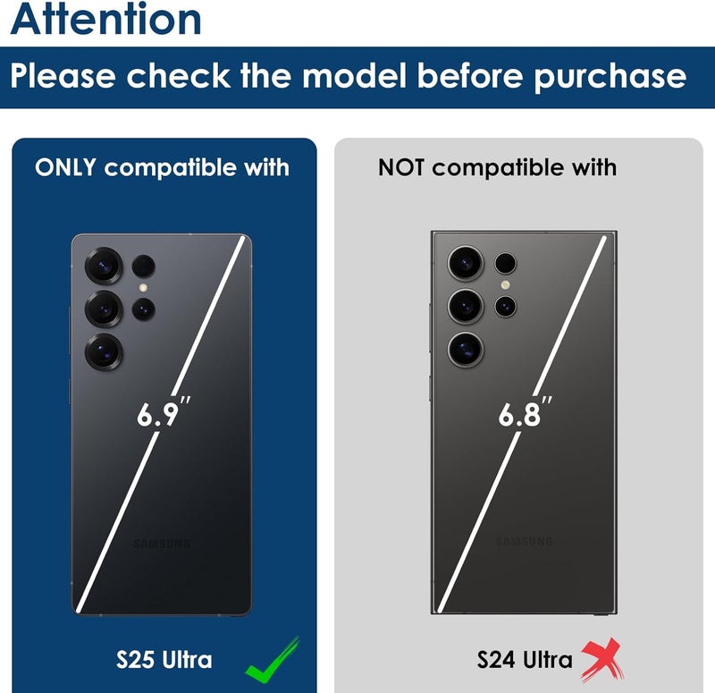 Simpeak 2Pack Camera Lens Protector Compatible with Samsung Galaxy S25 Ultra 2025 Individual 9H Tempered Glass Camera Metal Case for S25 Ultra Installation Tray Colorful - Image 2