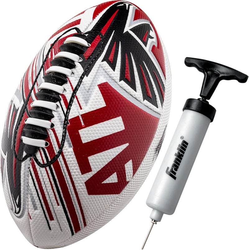 Franklin Sports كرات كرة القدم المصغرة من NFL - كرة قدم رسمية مرخصة من NFL بحجم 8.5" + مجموعة مضخة هواء - Image 1