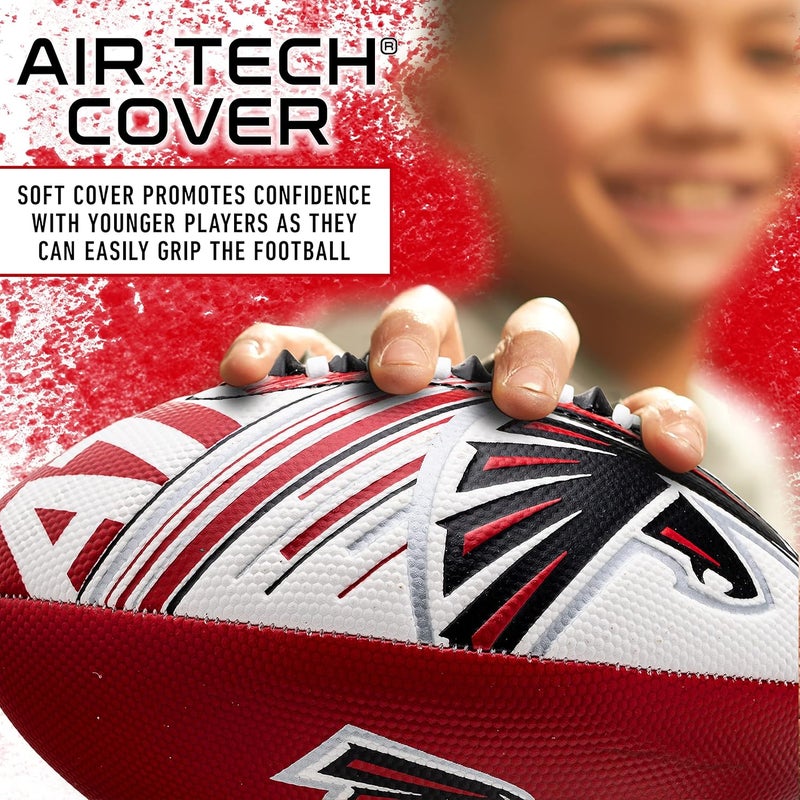 Franklin Sports كرات كرة القدم المصغرة من NFL - كرة قدم رسمية مرخصة من NFL بحجم 8.5" + مجموعة مضخة هواء - Image 3