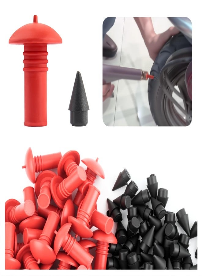 YGDMD 90PCS Mushroom Tire Plugs Kit,Tire Repair Kit with Plugs Suitable for Tubeless Tires,Universal Mushroom Plug Tires Repair Kits Vehicle Accessories for Cars,Motorcycles - Image 1