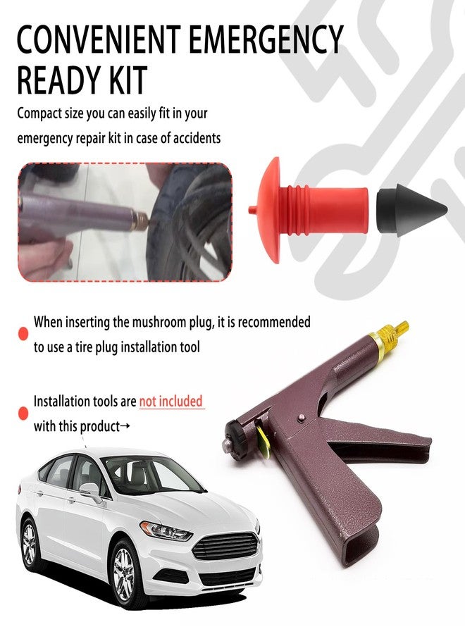 YGDMD 90PCS Mushroom Tire Plugs Kit,Tire Repair Kit with Plugs Suitable for Tubeless Tires,Universal Mushroom Plug Tires Repair Kits Vehicle Accessories for Cars,Motorcycles - Image 5