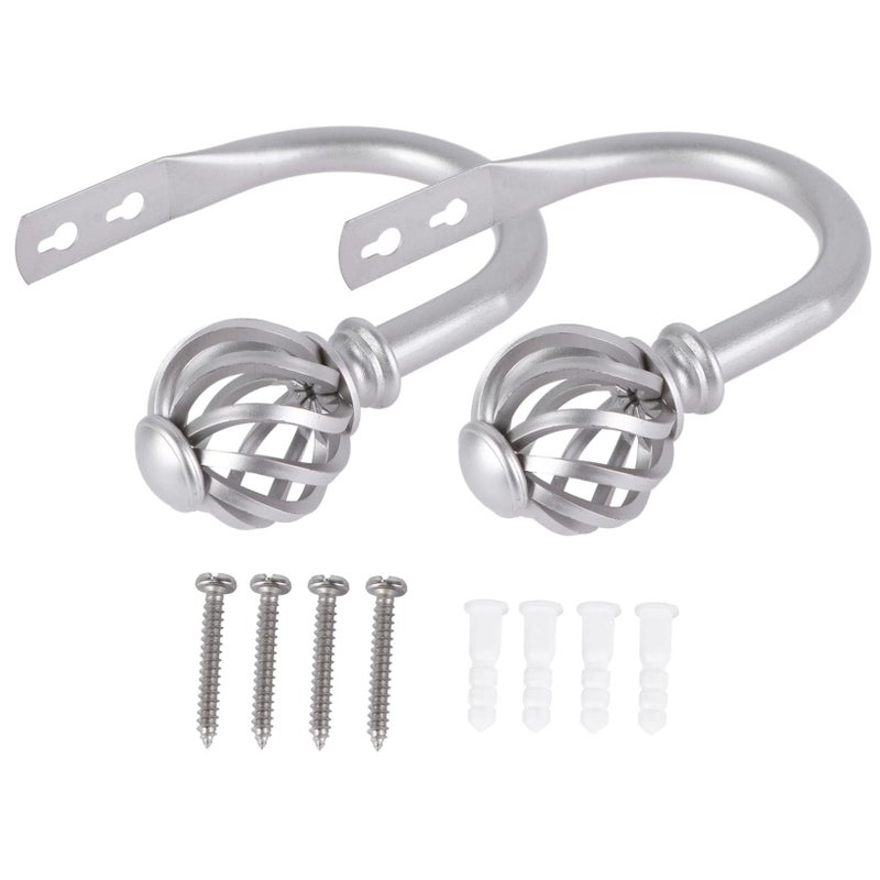 Decorative Iron Shower Curtain Hooks Easy Install Accessories for Bathroom Bedroom Living Room Drapes - Image 2