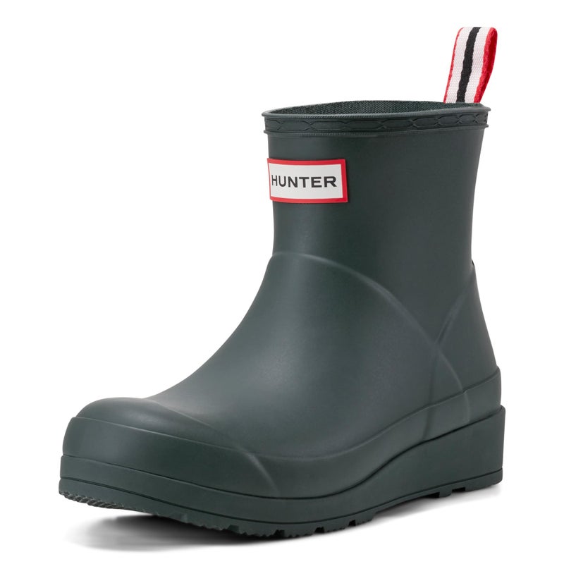 Hunter Women's Play Short Rain Boot, Arctic Moss, 6