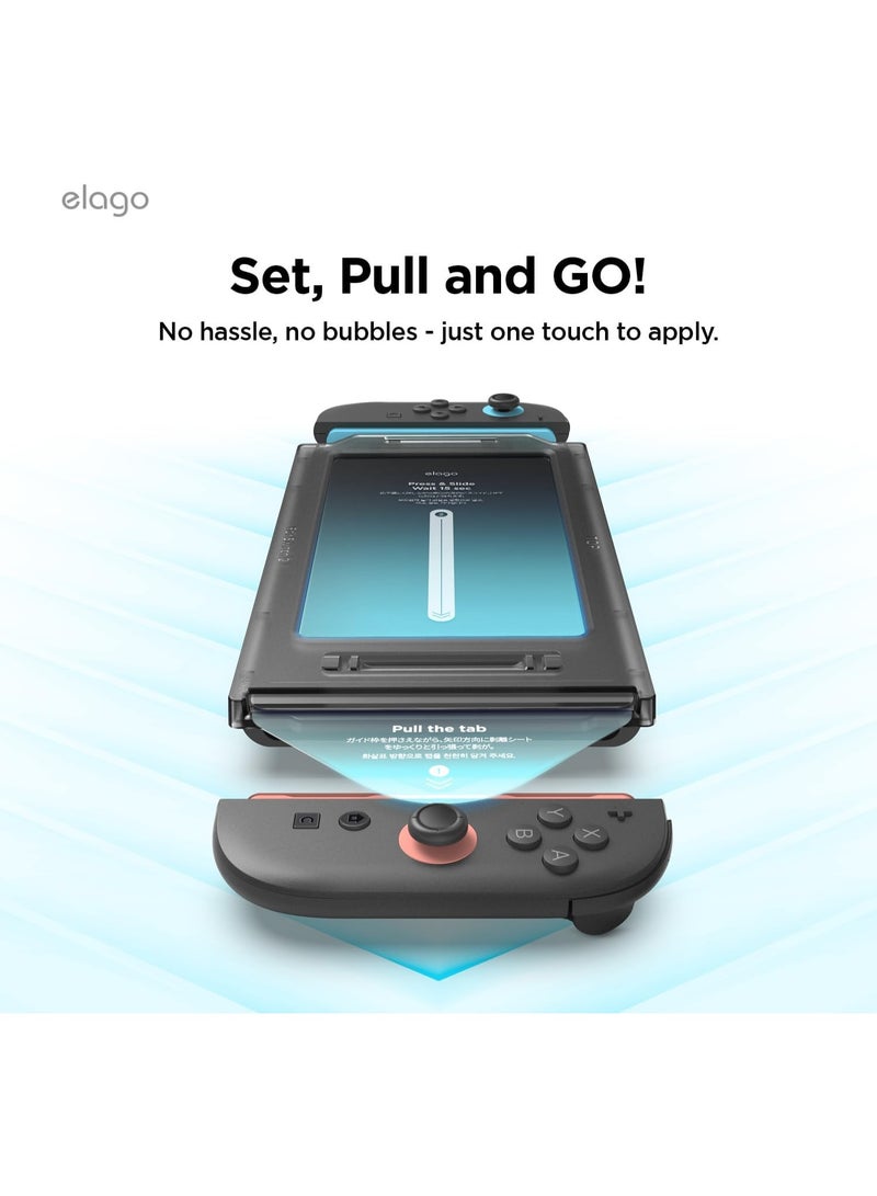 Elago Tempered Glass for Nintendo Switch 2 Premium Screen Protector with Installation Tray - 1 Pack - Image 4