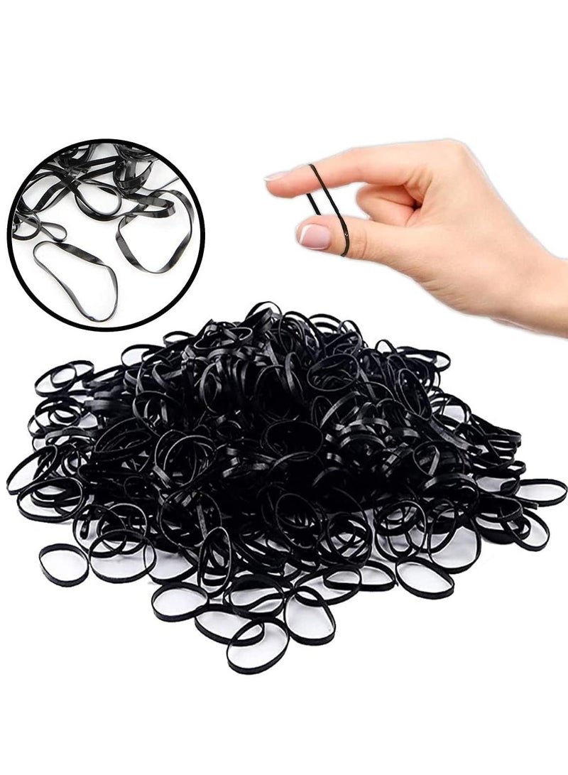 Elastic Hair Bands,500 PCS Non-Slip Rubber Hair Ties for Girls, Soft Elastic Bands for Kid Hair Braids Hair - Image 1