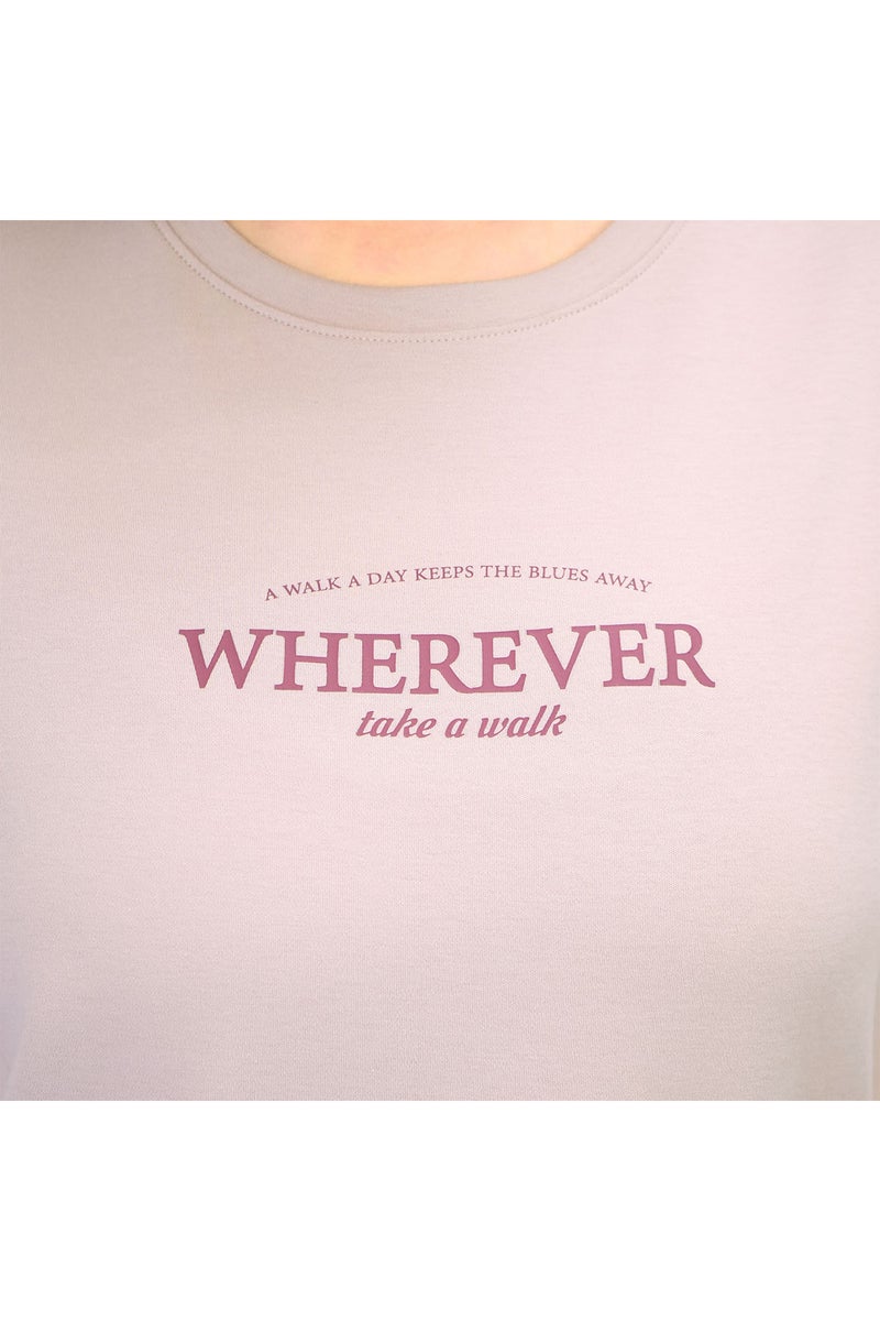 جيوردانو تي شيرت قطن سباندكس وردي للنساء - Image 3