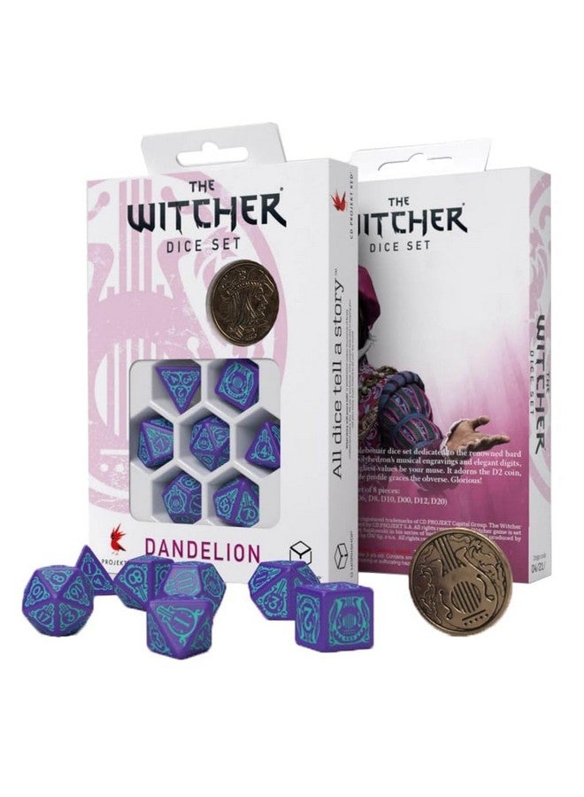 Q WORKSHOP Q-Workshop Witcher Dice Set. Dandelion - Half a Century of Poetry - Image 1