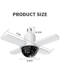 MIXDE LED Fan Music Light Bulb,Colour Changing Lamp Eith Built-In Bluetooth Speaker And Remote Control  - Image 5