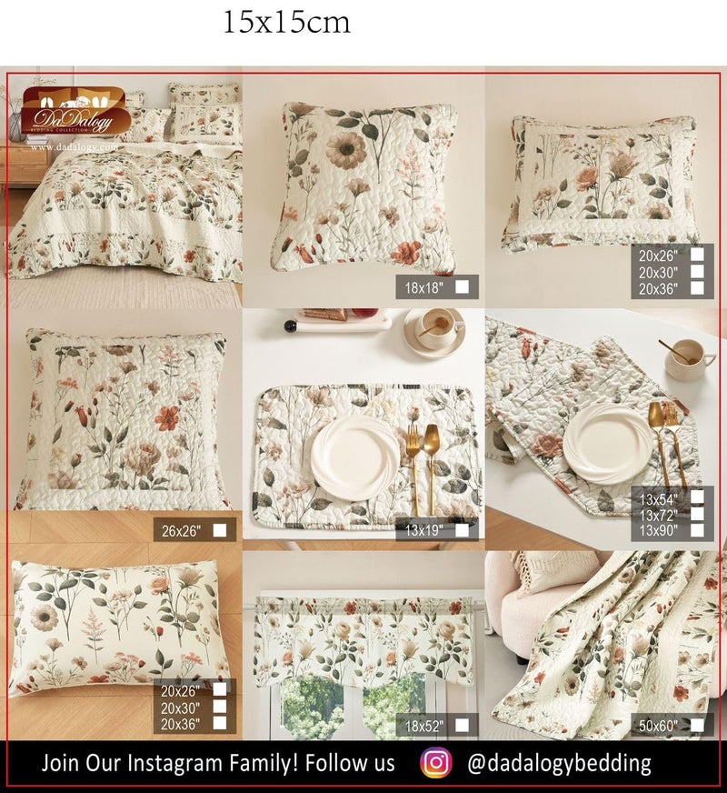 DaDa Bedding Enchanted Meadow Reversible Floral Cozy Lightweight Lap Throw - Perfect for Couch or Bed, Beige Victorian Garden Pallete, All-Season Comfort, Machine Washable, 50x60 Inches - Image 5