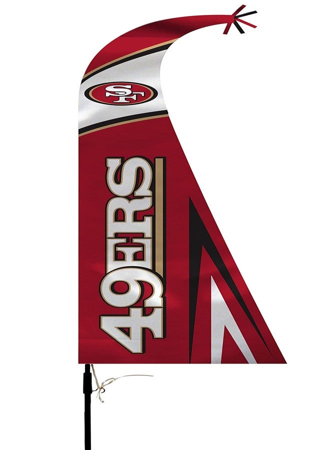 علم ريشة فريق سان فرانسيسكو 49ers من شركة فريمونت داي، مقاس 44 بوصة، بألوان الفريق.