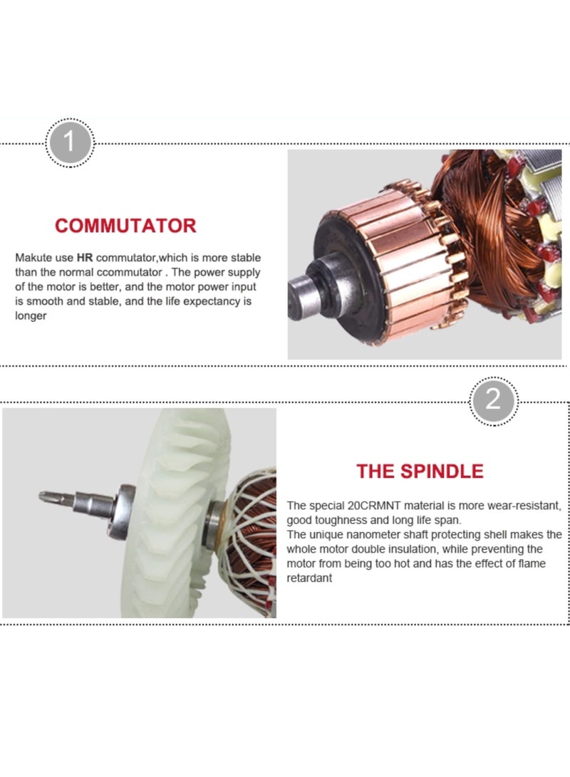 makute Wood & Steel Cutting Off Machine 2700W 14" (355mm), Full Copper Motor, Heavy-Duty Professional Grinder & Cutter, Soft Anti-Skid Grip – CM002 - Image 5