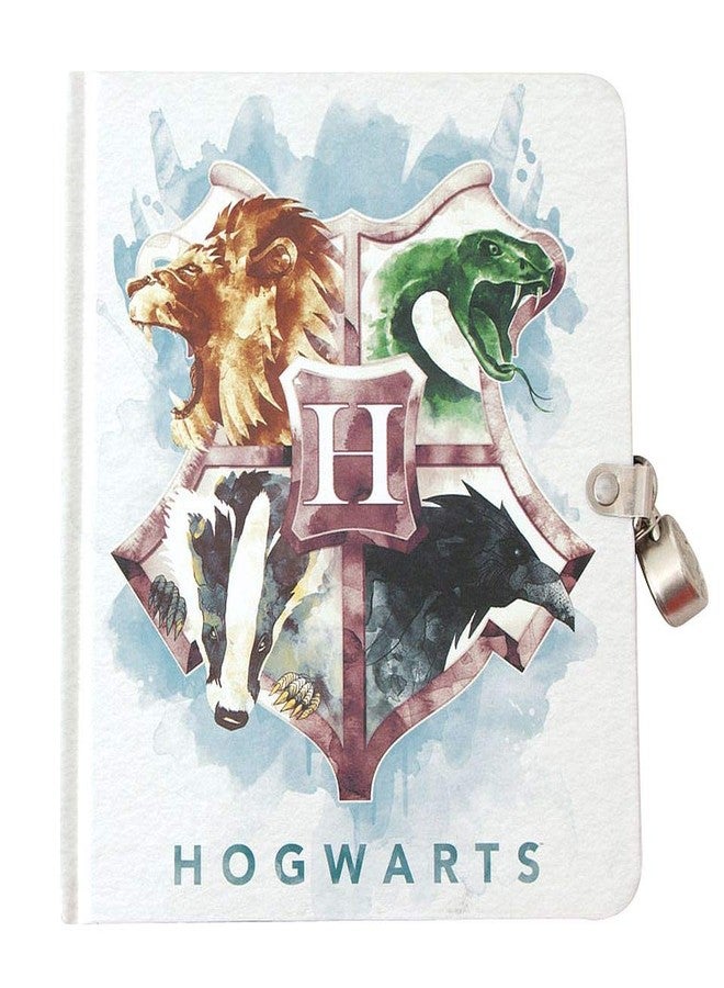 Playhouse Harry Potter Houses of Hogwarts Lock & Key Lined Page Diary for Kids - Image 1