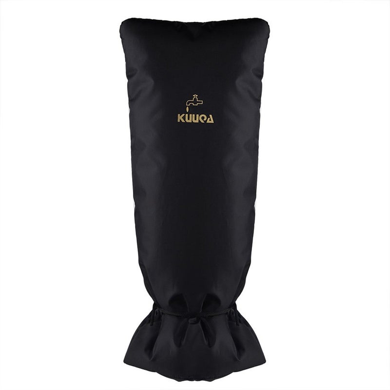 Kuuqa Large Size Outdoor Faucet Cover,Faucet Socks for Freeze Protection,Black - Image 1