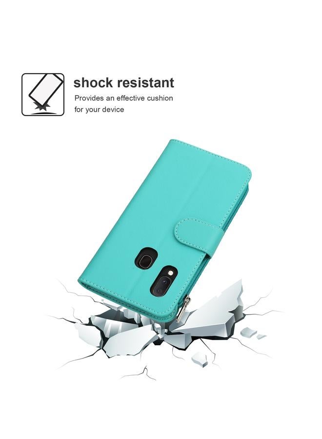 إيروريكس جراب لهاتف Samsung Galaxy A20e مصنوع من جلد مايكروفايبر بسحاب أفقي قابل للطي - Image 3