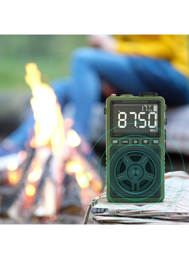 Green Lion Voyager Radio, 5W Bluetooth Speaker, Built-in FM/AM/SW Tuner, 1.2W Flashlight, Bluetooth V5.4, Digital Radio Display, 6-7 Hour Play Time, Auto Scan Mode, Type-C Port, Lock & Sleep Mode. - Image 2