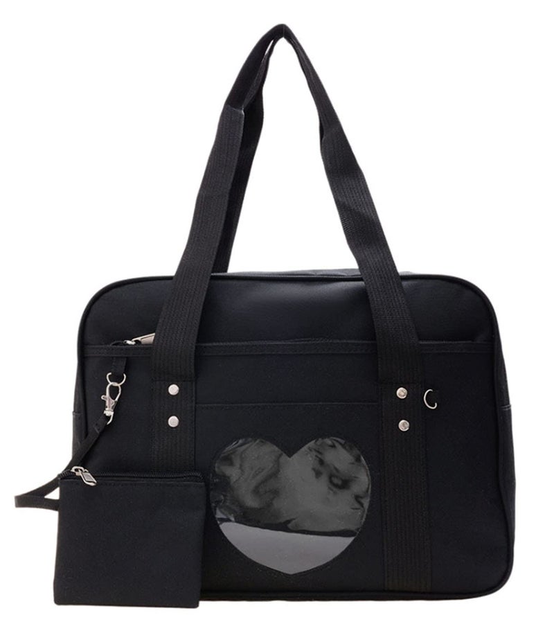 AlwaySky Ita Heart Shape Window Japanese Handbag for Lolita Comic DIY Shoulder Bag - Image 1