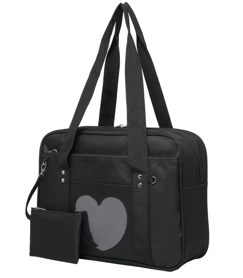 AlwaySky Ita Heart Shape Window Japanese Handbag for Lolita Comic DIY Shoulder Bag - Image 4