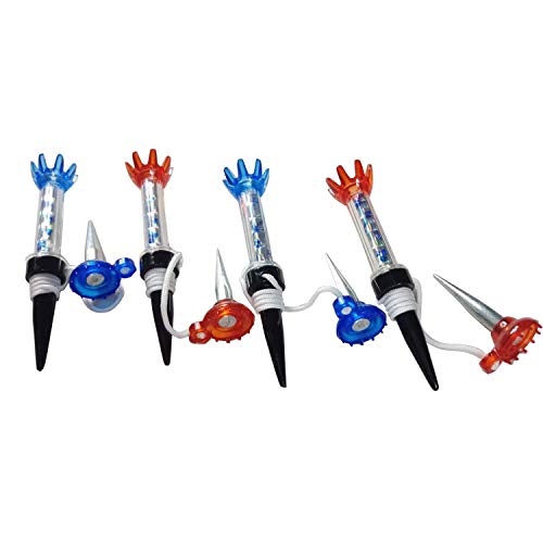 Scott Edward Low Friction Reusable,Golf Magnet Tee, 3 Inches (80 mm), 4 PCS Packed, Blue, Red - Image 2