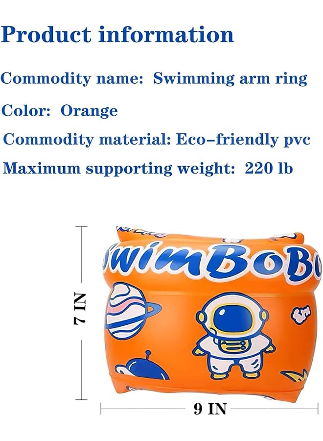 KASTWAVE Arm Floaties Inflatable Swim Floating Rings Floaties For Pool Swim Arm Bands Floater Sleeves Swim Arm Bands Floater Sleeves Swimming Ring - Image 4